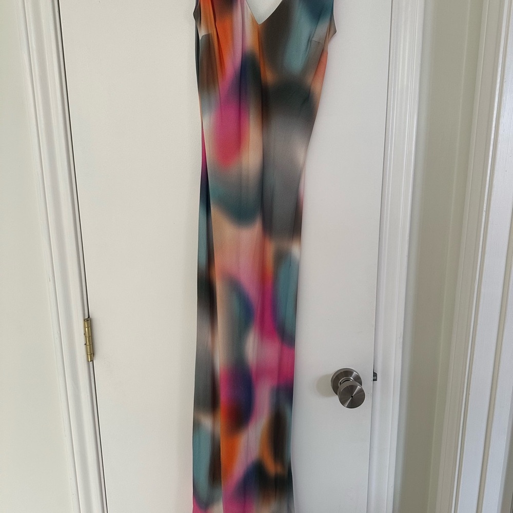 V Slip Dress in Kaleidoscope